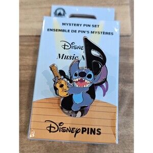 Stitch Music Note Playing Ukelele Guitar Instrument Mystery 2023 Disney Pin A6